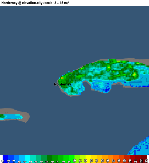 Zoom OUT 2x Norderney, Germany elevation map