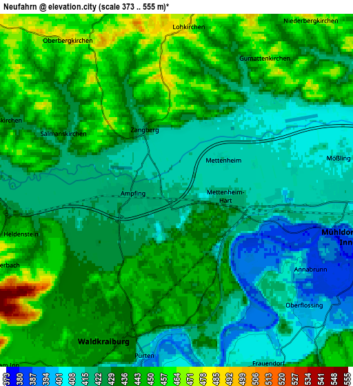 Zoom OUT 2x Neufahrn, Germany elevation map