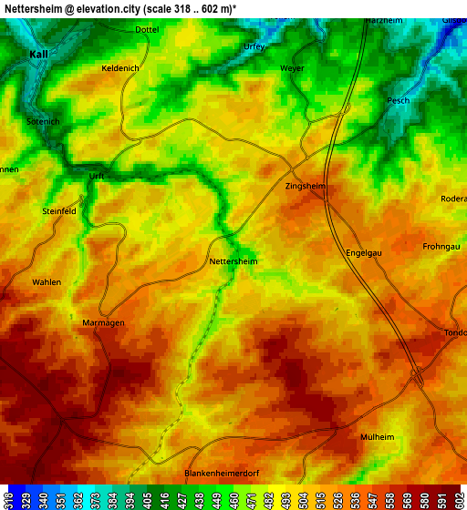 Zoom OUT 2x Nettersheim, Germany elevation map