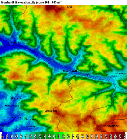 Zoom OUT 2x Murrhardt, Germany elevation map