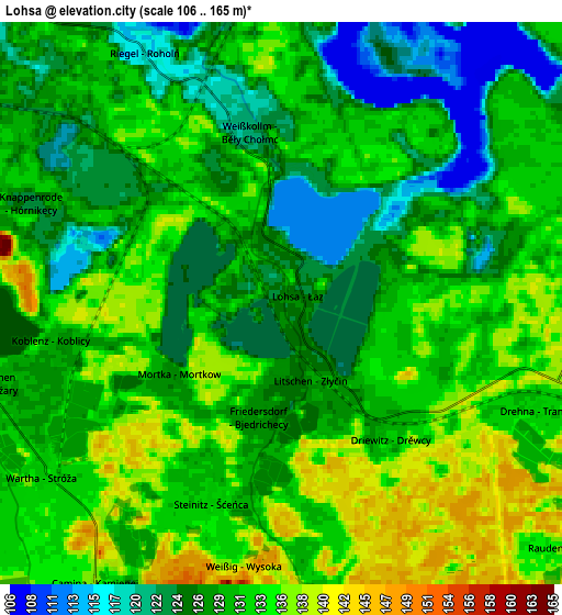 Zoom OUT 2x Lohsa, Germany elevation map