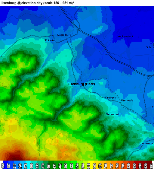 Zoom OUT 2x Ilsenburg, Germany elevation map