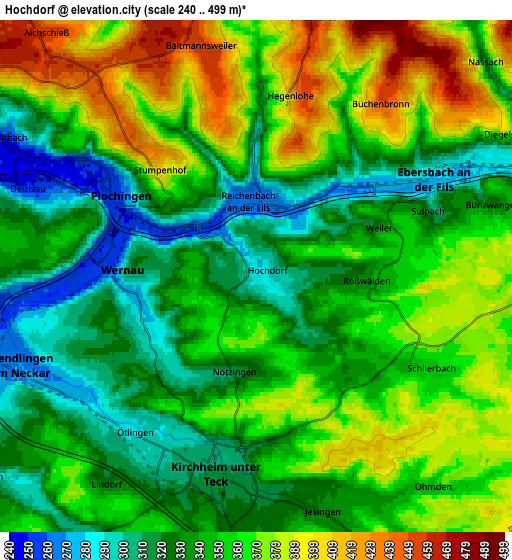 Zoom OUT 2x Hochdorf, Germany elevation map