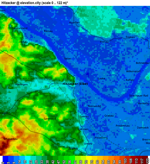 Zoom OUT 2x Hitzacker, Germany elevation map