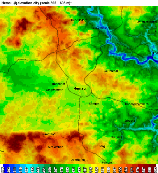 Zoom OUT 2x Hemau, Germany elevation map