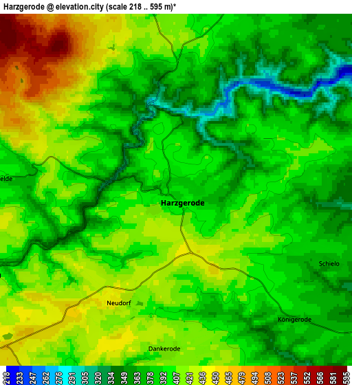 Zoom OUT 2x Harzgerode, Germany elevation map