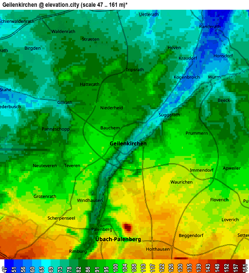 Zoom OUT 2x Geilenkirchen, Germany elevation map