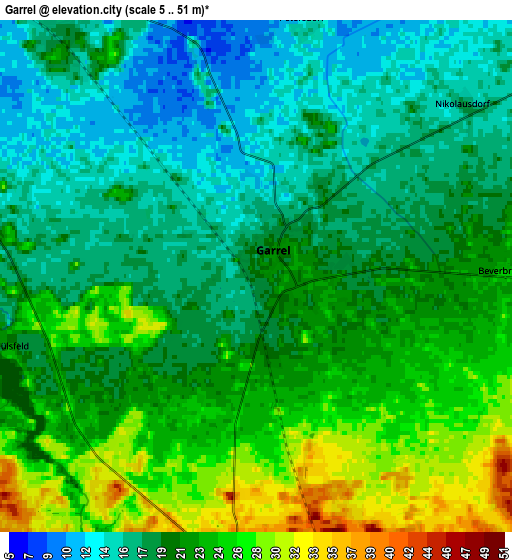 Zoom OUT 2x Garrel, Germany elevation map