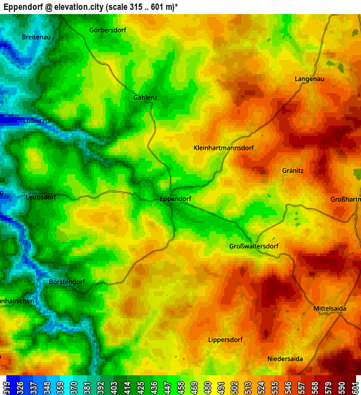 Zoom OUT 2x Eppendorf, Germany elevation map