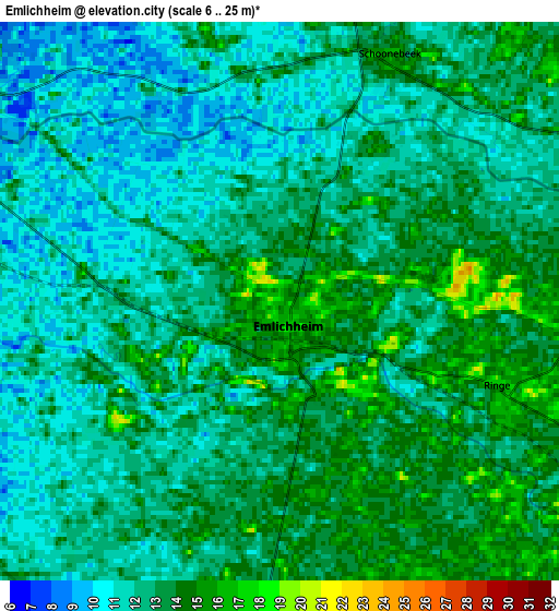 Zoom OUT 2x Emlichheim, Germany elevation map