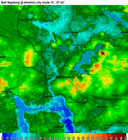 Zoom OUT 2x Bad Segeberg, Germany elevation map