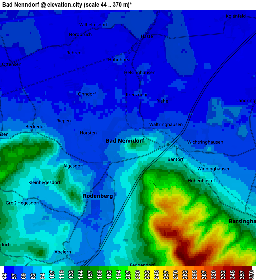 Zoom OUT 2x Bad Nenndorf, Germany elevation map