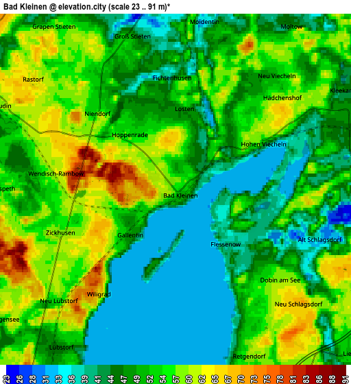 Zoom OUT 2x Bad Kleinen, Germany elevation map