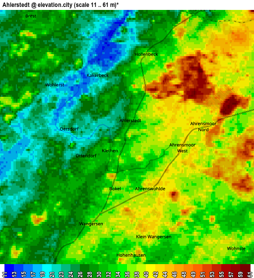 Zoom OUT 2x Ahlerstedt, Germany elevation map