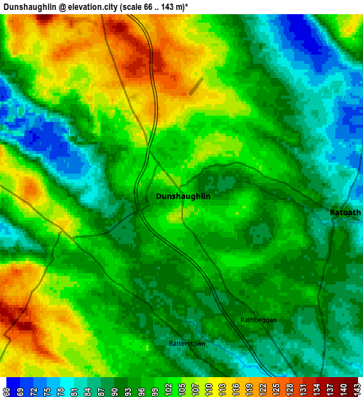 Zoom OUT 2x Dunshaughlin, Ireland elevation map