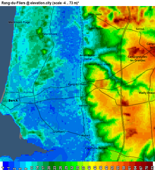 Zoom OUT 2x Rang-du-Fliers, France elevation map