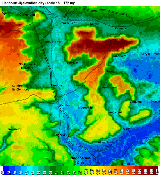 Zoom OUT 2x Liancourt, France elevation map