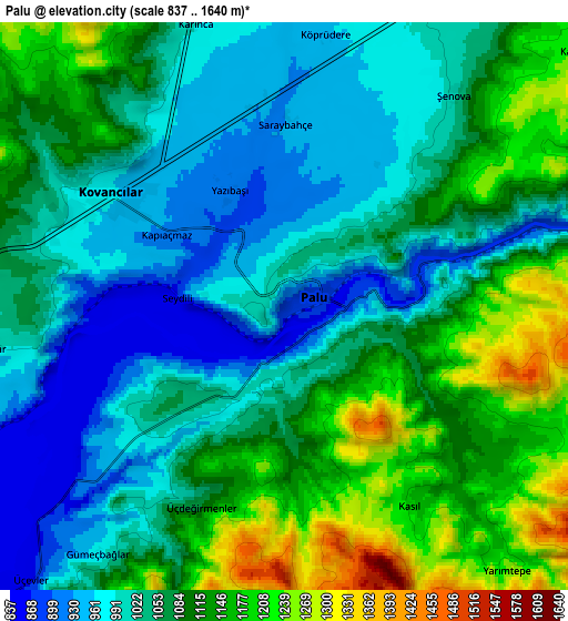 Zoom OUT 2x Palu, Turkey elevation map