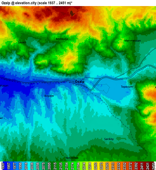 Zoom OUT 2x Özalp, Turkey elevation map