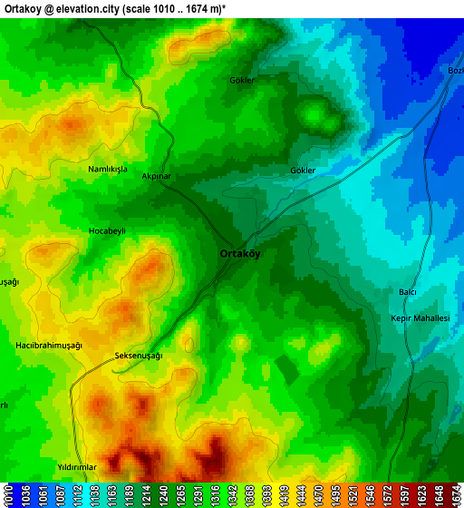 Zoom OUT 2x Ortaköy, Turkey elevation map