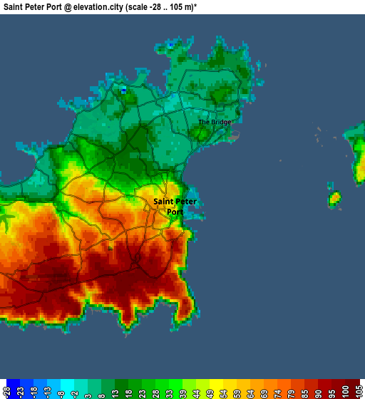 Zoom OUT 2x Saint Peter Port, Guernsey elevation map