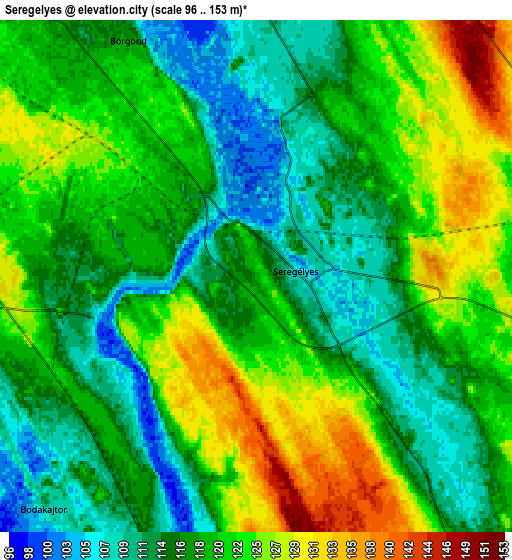 Zoom OUT 2x Seregélyes, Hungary elevation map