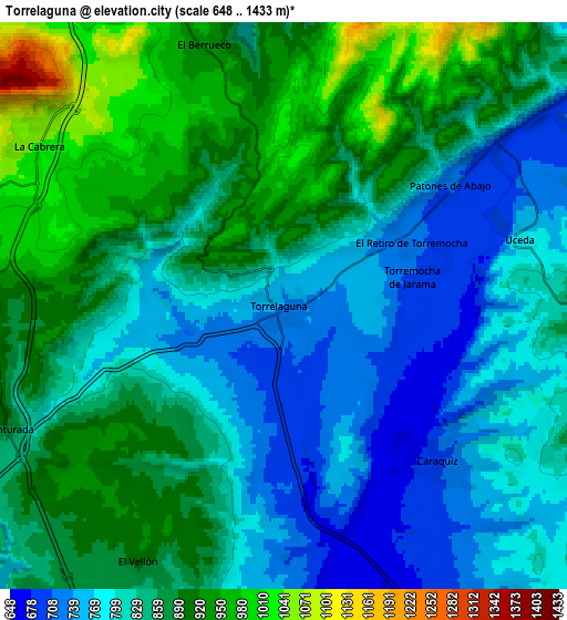 Zoom OUT 2x Torrelaguna, Spain elevation map