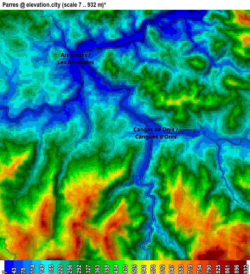 Zoom OUT 2x Parres, Spain elevation map