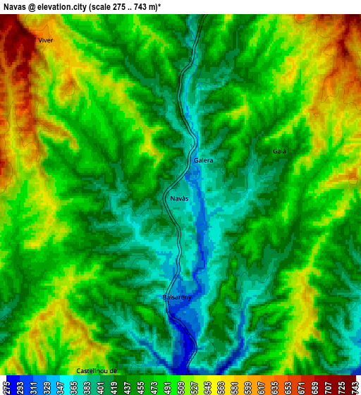 Zoom OUT 2x Navàs, Spain elevation map