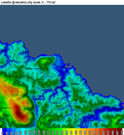 Zoom OUT 2x Lekeitio, Spain elevation map