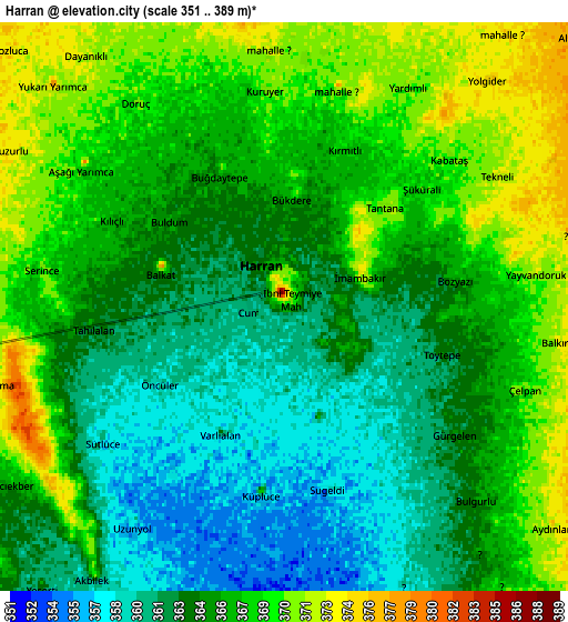 Zoom OUT 2x Harran, Turkey elevation map