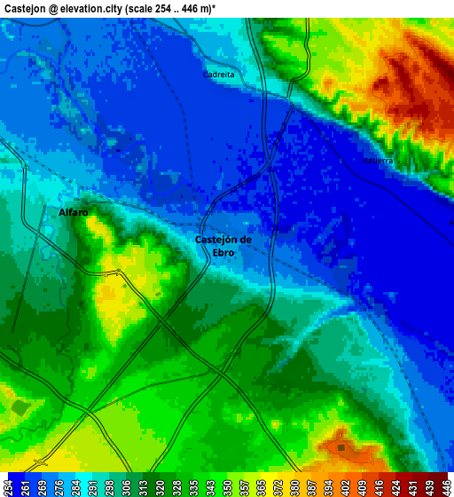 Zoom OUT 2x Castejón, Spain elevation map