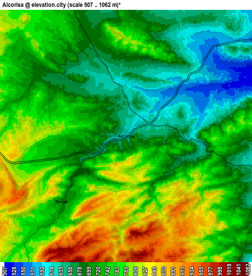 Zoom OUT 2x Alcorisa, Spain elevation map