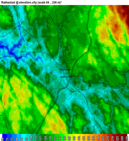 Zoom OUT 2x Rakkestad, Norway elevation map