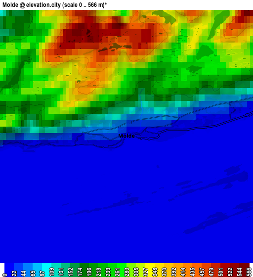 Zoom OUT 2x Molde, Norway elevation map