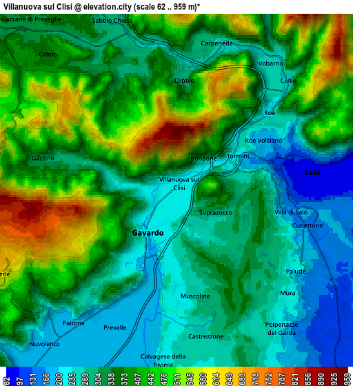 Zoom OUT 2x Villanuova sul Clisi, Italy elevation map