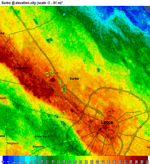 Zoom OUT 2x Surbo, Italy elevation map