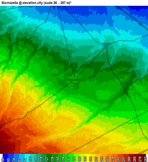 Zoom OUT 2x Stornarella, Italy elevation map