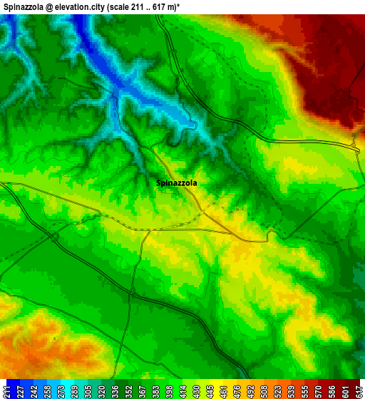 Zoom OUT 2x Spinazzola, Italy elevation map