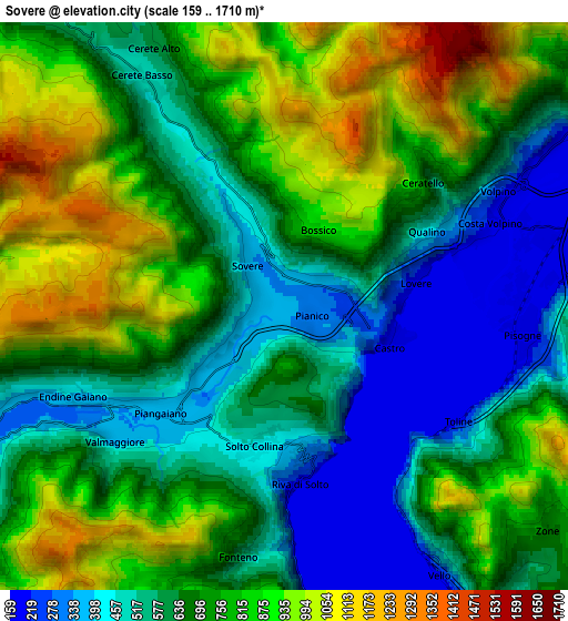 Zoom OUT 2x Sovere, Italy elevation map