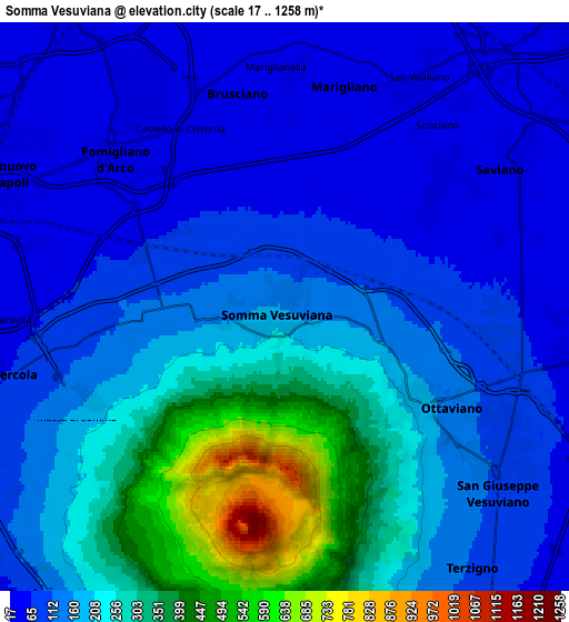 Zoom OUT 2x Somma Vesuviana, Italy elevation map