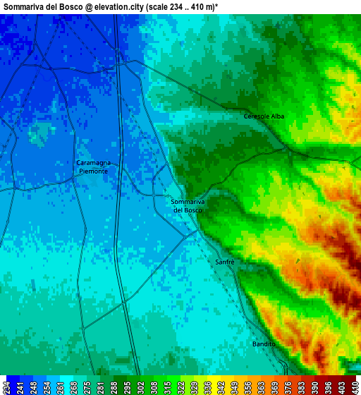 Zoom OUT 2x Sommariva del Bosco, Italy elevation map