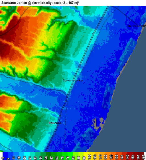 Zoom OUT 2x Scanzano Jonico, Italy elevation map