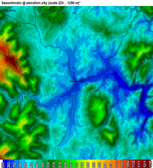 Zoom OUT 2x Sassoferrato, Italy elevation map