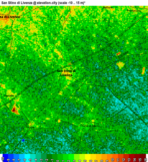 Zoom OUT 2x San Stino di Livenza, Italy elevation map