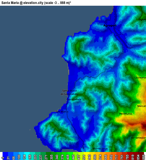 Zoom OUT 2x Santa Maria, Italy elevation map