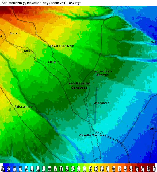 Zoom OUT 2x San Maurizio, Italy elevation map