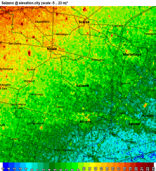 Zoom OUT 2x Salzano, Italy elevation map