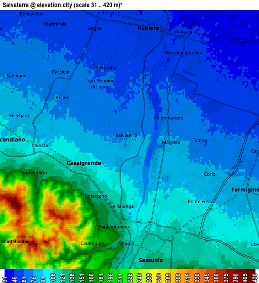 Zoom OUT 2x Salvaterra, Italy elevation map