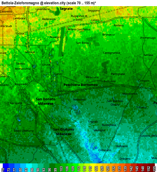 Zoom OUT 2x Bettola-Zeloforomagno, Italy elevation map